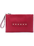 Red Valentino - Star Studded Clutch - Women - Calf Leather/metal - One Size, Calf Leather/metal