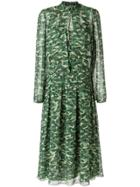 Andrea Marques Silk Shirt Dress - Green