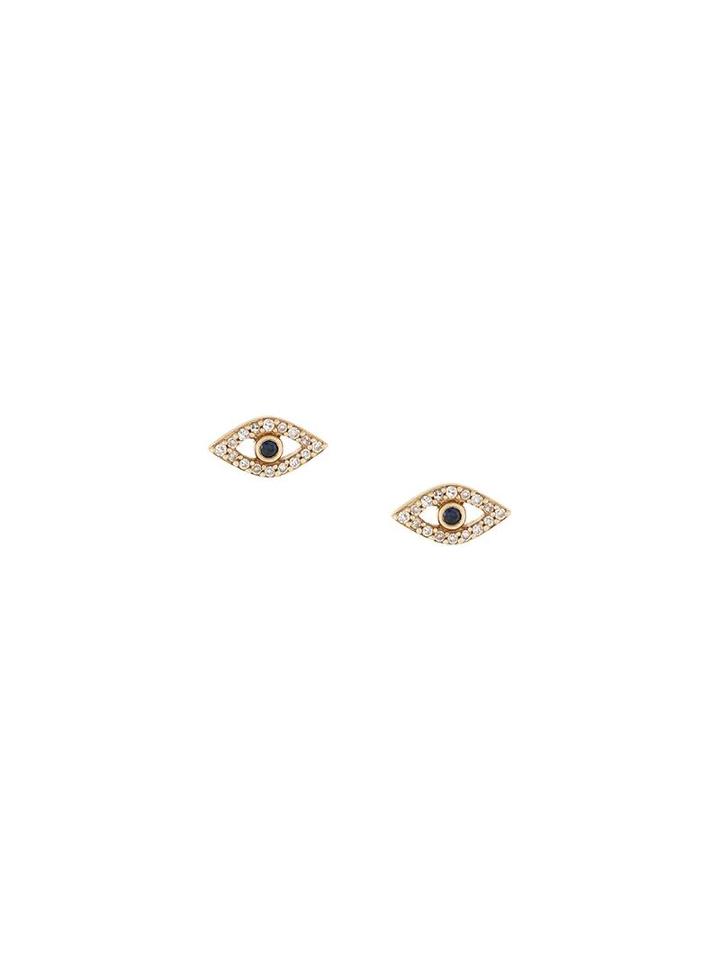 Astley Clarke 'evil Eye Diamond' Stud Earrings, Women's, Metallic