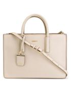 Dkny Stitch Detail Tote, Women's, Nude/neutrals, Leather