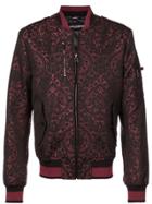 Dolce & Gabbana Embroidered Bomber Jacket - Black