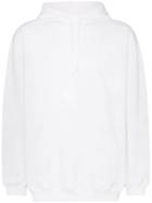 Balenciaga Logo Print Oversized Hooded Jumper - White