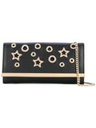 Star Crossbody Clutch - Women - Leather/metallic Fibre - One Size, Black, Leather/metallic Fibre, Philipp Plein