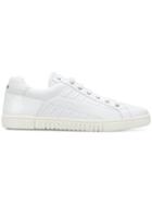 Moschino Quilted Low Top Sneakers - White