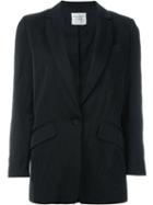 Forte Forte Single Button Blazer, Women's, Size: 2, Black, Viscose/cotton/metallic Fibre