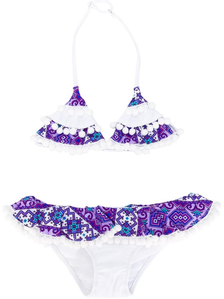 Mc2 Saint Barth Kids - Bonny Bikini Set - Kids - Polyamide/spandex/elastane - 12 Yrs, White