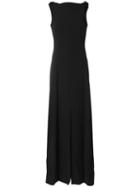 Giorgio Armani - Long Sleeveless Dress - Women - Silk - 42, Black, Silk