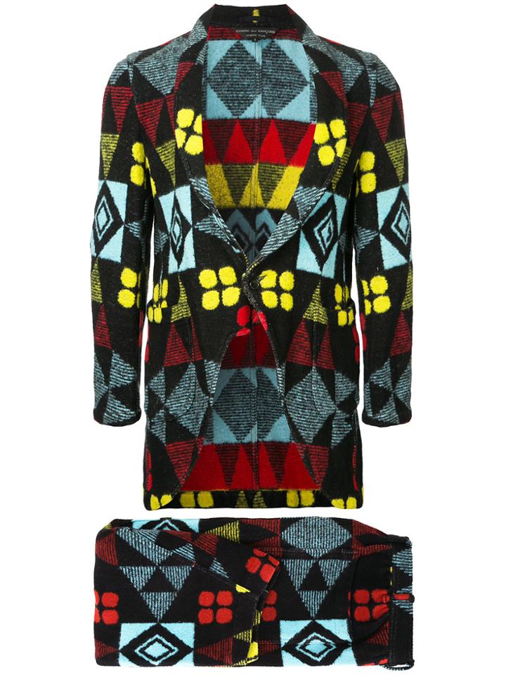 Comme Des Garçons Vintage Tribal Blanket Suit - Multicolour