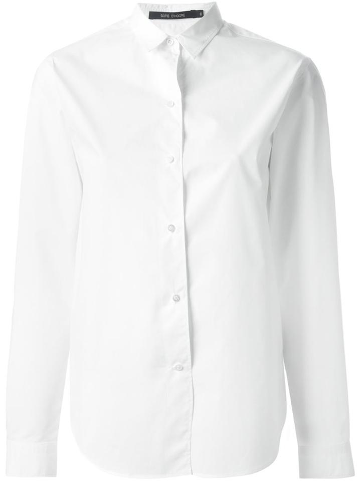 Sofie D'hoore Classic Shirt, Women's, Size: 40, White, Cotton