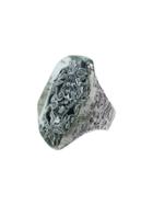 Lyly Erlandsson Silver Salvage Ring - Silver/transparent
