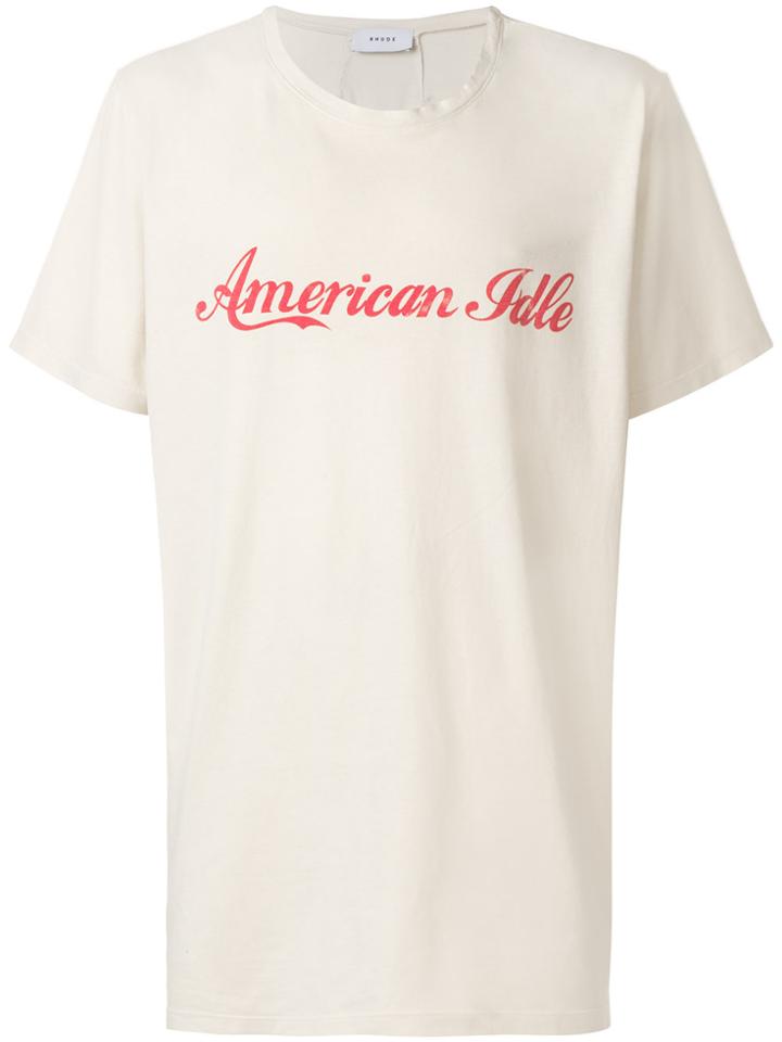 Rhude American Idle T-shirt - Nude & Neutrals