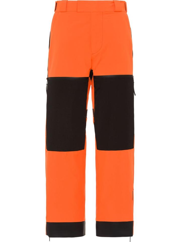 Prada Panelled Techincal Trousers - Orange