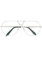 Victoria Beckham Aviator Style Optical Glasses - Silver