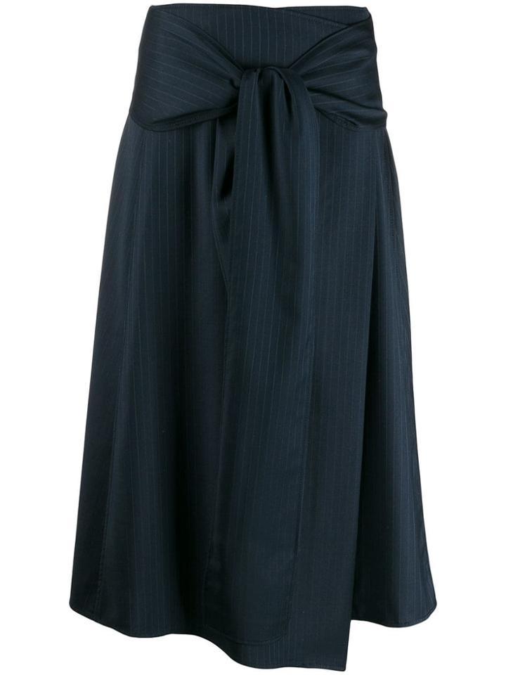 Joseph Striped A-line Skirt - Blue