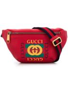 Gucci Logo Belt Bag - Red