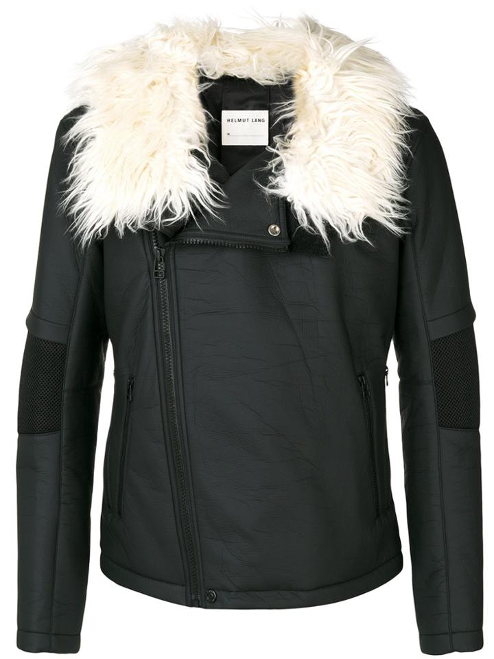 Helmut Lang Zipped Biker Jacket - Black