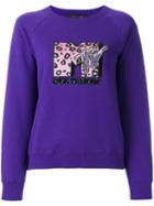 Marc Jacobs Mtv X Marc Jacobs Raglan Sweatshirt, Women's, Size: Medium, Pink/purple, Cotton