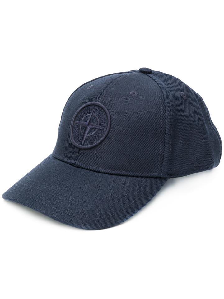 Stone Island Logo Cap - Blue