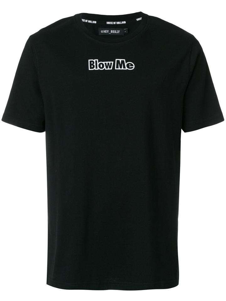 House Of Holland Blow Me Printed T-shirt - Black