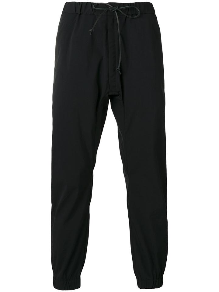 Attachment - Elasticated Cuffs Jogging Trousers - Men - Nylon/polyester - V, Black, Nylon/polyester