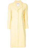 Chanel Pre-owned Patch Pockets Midi Jacket - Yellow