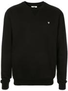 Wood Wood Logo Knit Sweater - Black