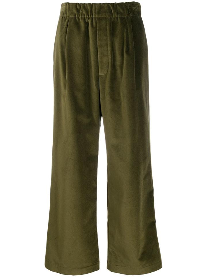 Jejia Wide-leg Trousers - Green