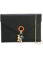 Christopher Kane Envelope Clutch Bag, Women's, Black, Calf Leather/stone/metal