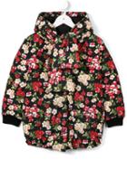 Dolce & Gabbana Kids Floral Print Padded Coat, Girl's, Size: 12 Yrs