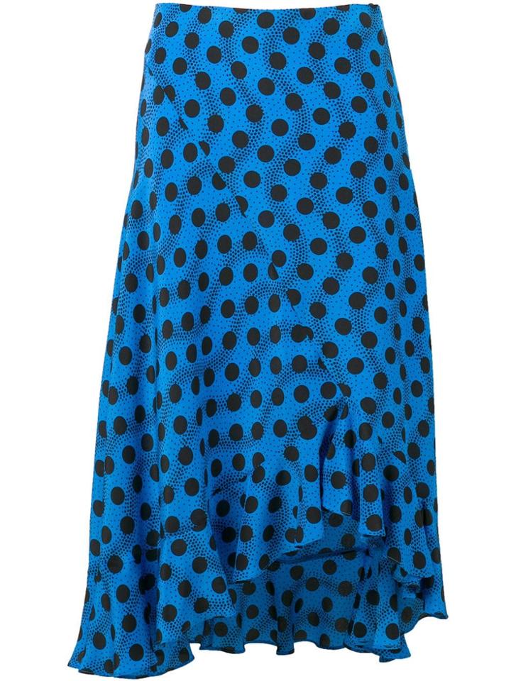 Kenzo Blue Polka Dot Skirt - Black