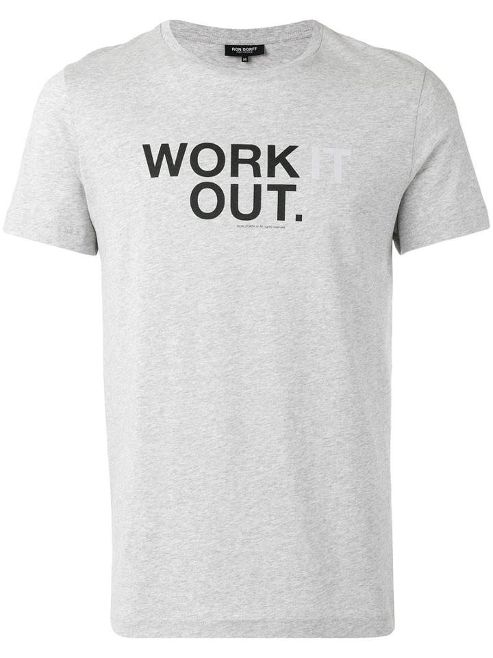 Ron Dorff Work (it) Out T-shirt, Men's, Size: Medium, Grey