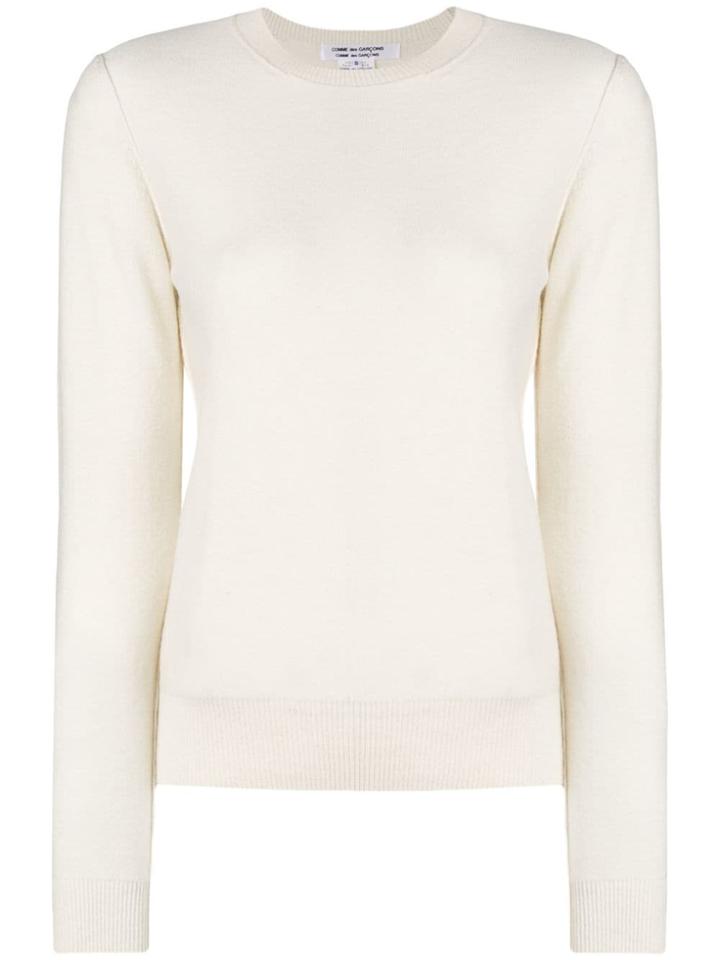 Comme Des Garçons Comme Des Garçons Classic Knitted Jumper - White
