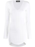 Dsquared2 Fitted Mini Dress - White