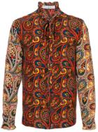 Jw Anderson Men's Paisley Zip-through Shirt - Red