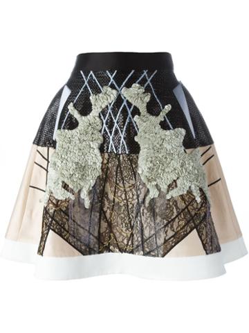 Hussein Bazaza Embellished A-line Skirt