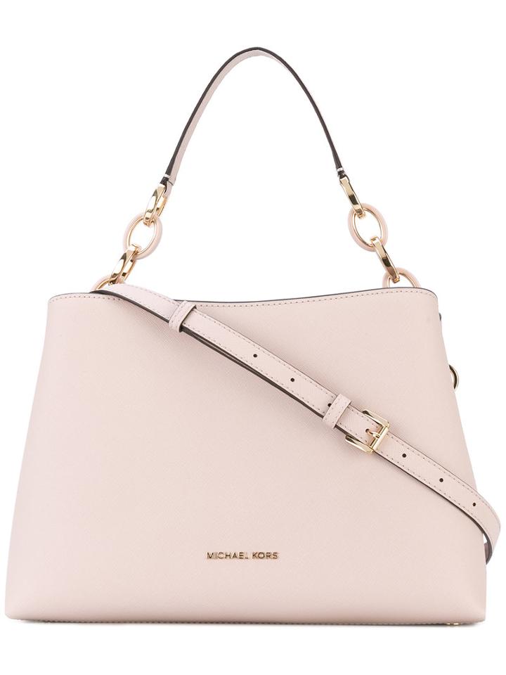 Michael Michael Kors - Large 'portia' Tote - Women - Leather - One Size, Pink/purple, Leather