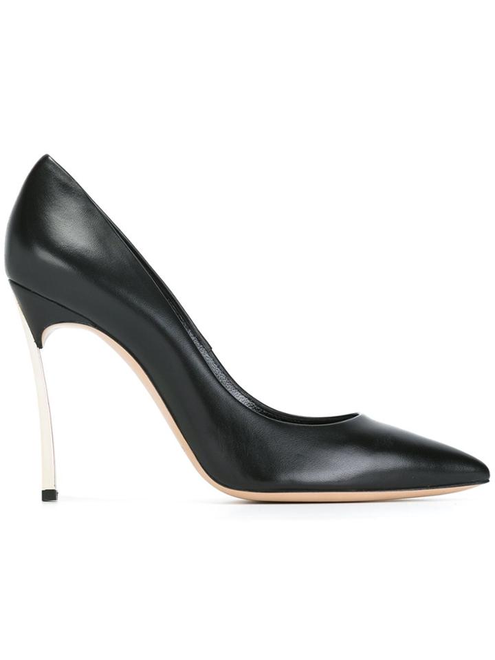 Casadei Blade Pointed Toe Pumps - Black