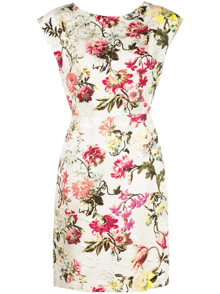 Etro Floral Print Dress - Silver