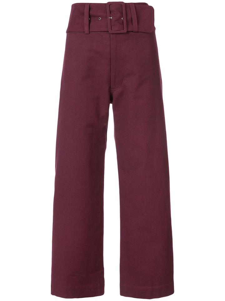 Sea - Boating Pants - Women - Cotton/viscose - 2, Red, Cotton/viscose