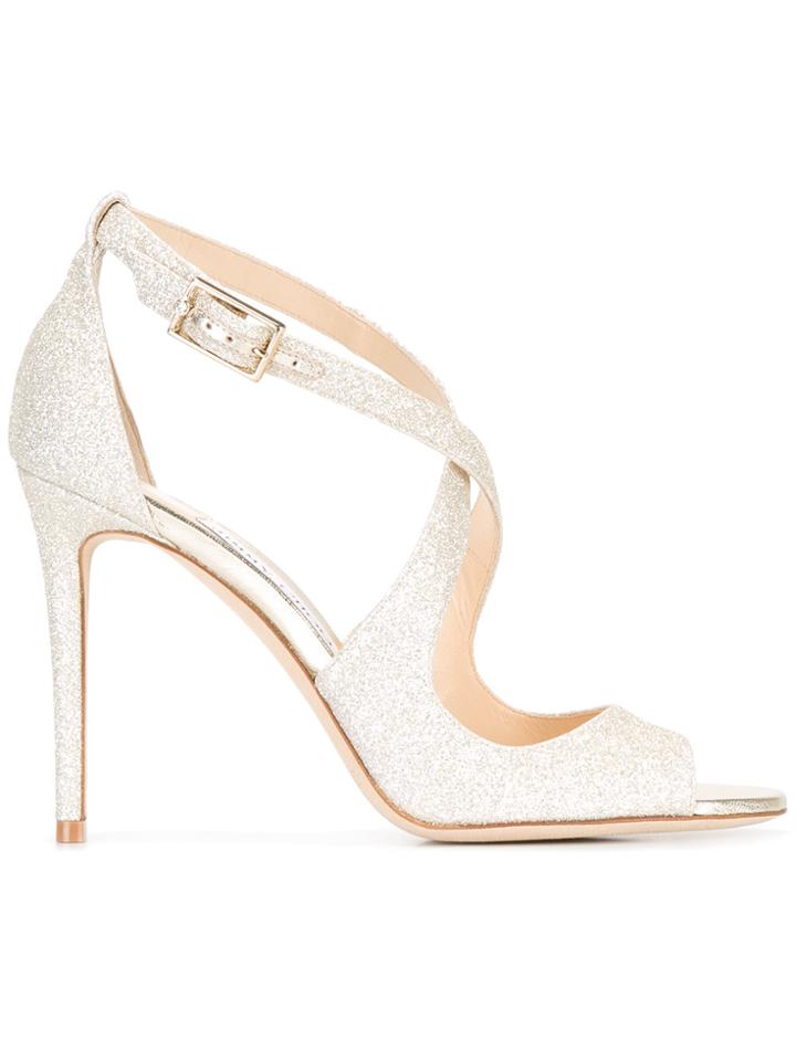 Jimmy Choo Emily 100 Sandals - Metallic