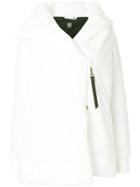 Bacon Side Zip Puffer Jacket - White