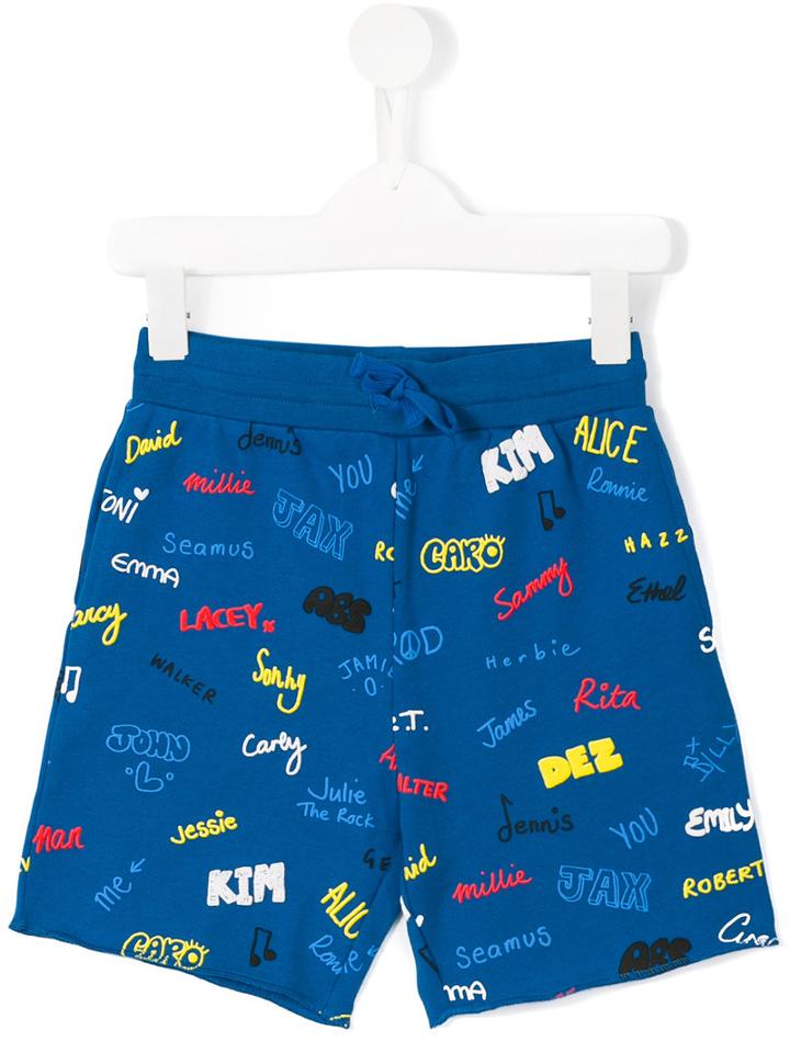 Stella Mccartney Kids - Printed Shorts - Kids - Cotton - 6 Yrs, Boy's, Blue