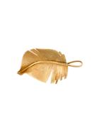 Hermès Vintage 60's Leaf Brooch - Metallic