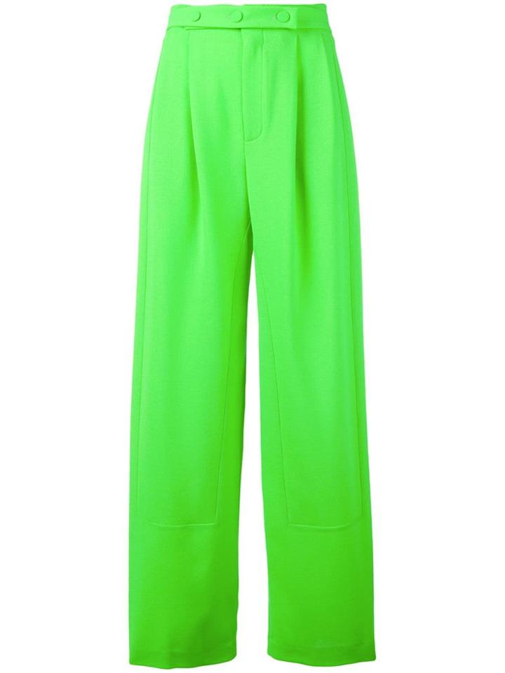 Ssheena High-waisted Wide Leg Trousers - Green