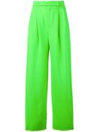 Ssheena High-waisted Wide Leg Trousers - Green