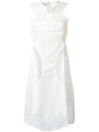 Stella Mccartney Sleeveless Mesh Dress, Women's, Size: 40, White, Cotton/polyester/polyamide
