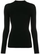 Emporio Armani Haterneck Cardigan Shirt - Black