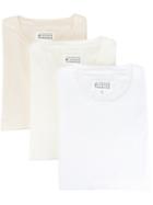 Maison Margiela Pack Of Three 'stereotype' T-shirts, Men's, Size: Large, White, Cotton