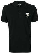 Karl Lagerfeld Ikonik Polo Shirt - Black