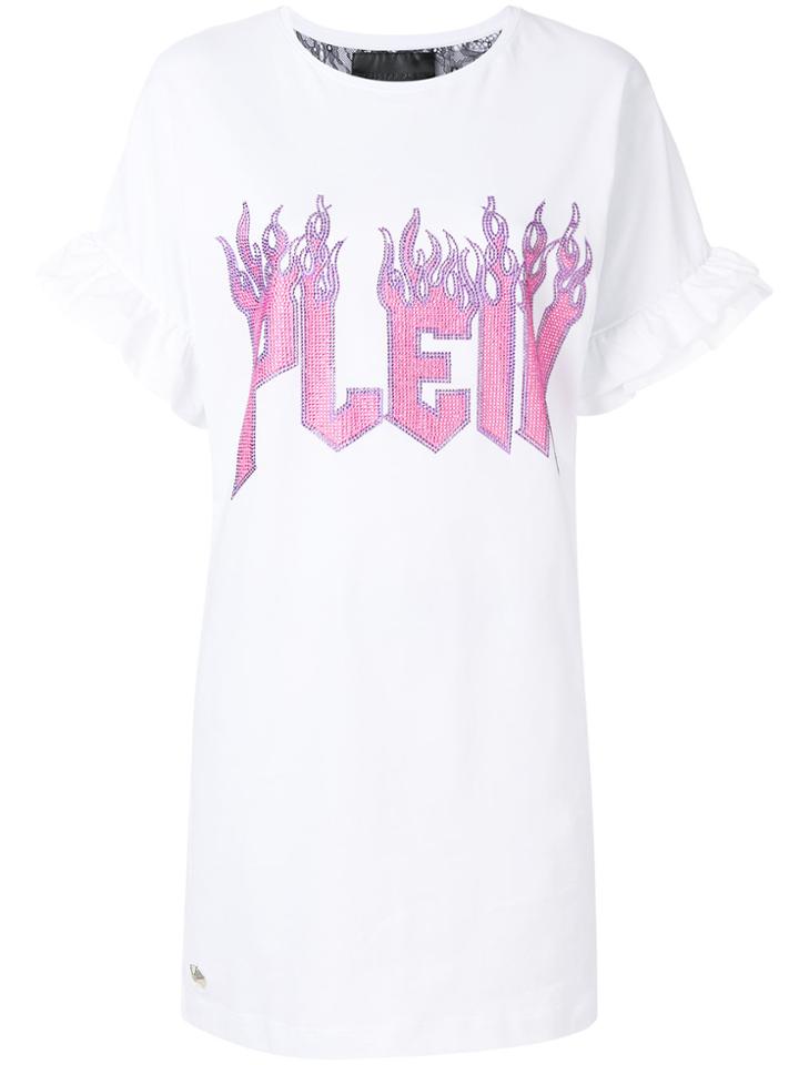 Philipp Plein Logo T-shirt Dress - White